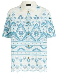 Etro - Broderie-anglaise Cotton Shirt - Lyst