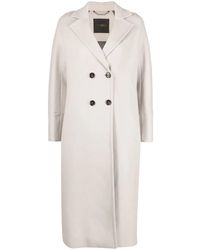 Moorer - Ravenna-Le Long Double-Breasted Coat - Lyst