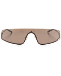 Gucci - Square-G-Motif Shield-Frame Sunglasses - Lyst