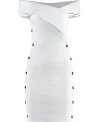 Philosophy Di Lorenzo Serafini - Embellished-Buttons Mini Dress - Lyst