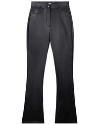 Gcds - Pantalon Évasé En Cuir Artificiel - Lyst