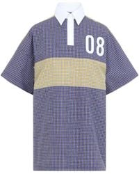 Moschino - Polo À Carreaux Et Logo Imprimé - Lyst