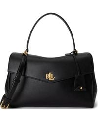 Ralph Lauren - Medium Farrah Leather Satchel Bag - Lyst