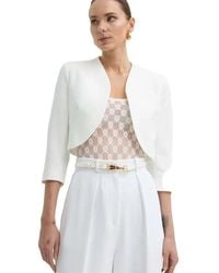 Morgan - Button-Cuff Cropped Jacket - Lyst