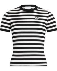 Patou - Cotton T Shirt With Striped Pattern - Lyst