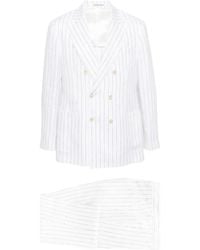 Brunello Cucinelli - Traje con doble botonadura - Lyst