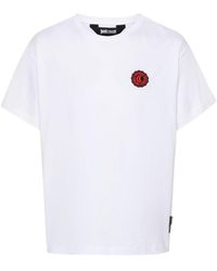 Just Cavalli - T-shirt en coton à patch logo - Lyst