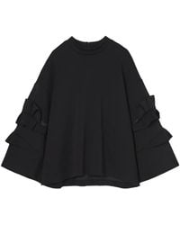Psophia - Ruffled-Sleeve T-Shirt - Lyst