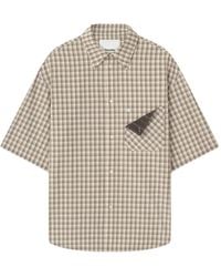 Nanushka - Nahui Chest-Pocket Checked Shirt - Lyst