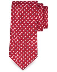 Ferragamo - Charms-Print Silk Tie - Lyst