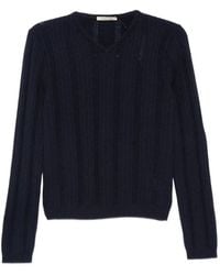 Paloma Wool - Clot Ribbed-Knit V-Neck Sweater - Lyst