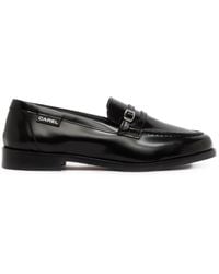 CAREL PARIS - Gina Buckle-Strap Leather Loafers - Lyst
