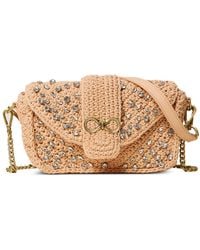 Twinset - Crystal-Embellished Crochet Shoulder Bag - Lyst
