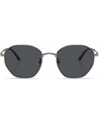 Giorgio Armani - Tinted-Lens Geometric-Frame Sunglasses - Lyst