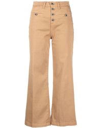 Liu Jo - High-waisted Cropped Trousers - Lyst