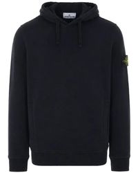 Stone Island - 6100048 Brushed Organic-Cotton-Fleece Hooded Sweatshirt - Lyst