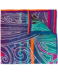 Etro Fular con estampado abstracto - Naranja