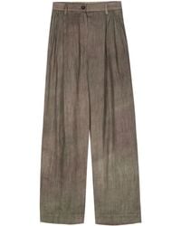 Ziggy Chen - Dyed Wide-Leg Trousers - Lyst