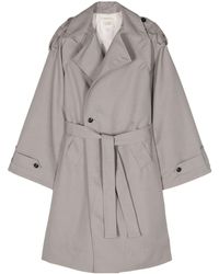 Quira - Cut-out Belted Trench Coat - Lyst