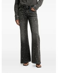 Miss Sixty - Embellished Flared Jeans - Lyst