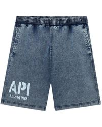 Alpha Industries - Denim Shorts - Lyst