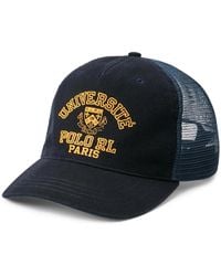 Polo Ralph Lauren - Graphic-Print Mesh-Panelled Cap - Lyst