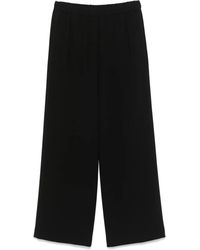 Aspesi - Hose aus Krepp mit Stretchbund - Lyst
