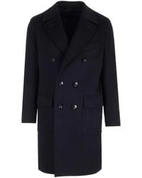 Al Duca d'Aosta - Double-Breasted Cashmere Midi Coat - Lyst