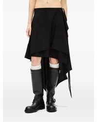 Ann Demeulemeester - Layered Asymmetric Skirt - Lyst