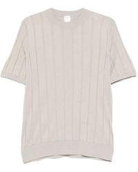 Eleventy - Vertical-Stripe T-Shirt - Lyst