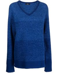 Goen.J - Pull En Maille Nervurée À Col V - Lyst