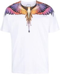 Marcelo Burlon - Wings-print Short-sleeve T-shirt - Lyst
