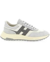 Hogan - Hyperlight Suede-Panel Low-Top Sneakers - Lyst