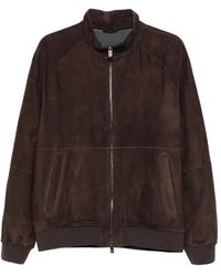 Corneliani - ジップアップ レザージャケット - Lyst