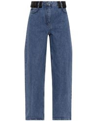 IRO - Archies Leather-Trimmed Jeans - Lyst