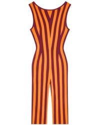 Dries Van Noten - Striped Knitted Jumpsuit - Lyst