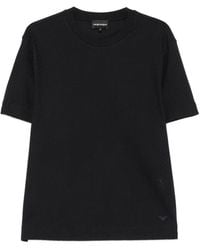 Emporio Armani - Short-Sleeve Chevron-Knit T-Shirt - Lyst