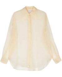 Quira - Semi-sheer Silk Shirt - Lyst