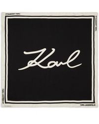 Karl Lagerfeld - K/signature Silk Scarf - Lyst