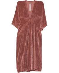 Rick Owens - Concordians Kite Velvet Midi Dress - Lyst