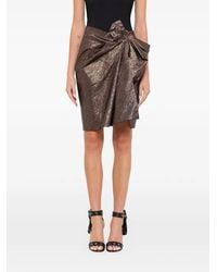 Lanvin - Show Bow-Detail Mini Skirt - Lyst