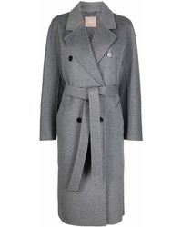 Damen Bekleidung Mäntel Lange Jacken und Winterjacken 12 STOREEZ Mantel mit Taillengürtel in Natur 