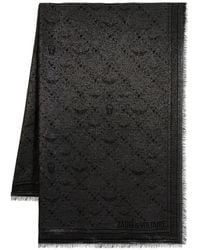 Zadig & Voltaire - Glenn Monogram Metallic Scarf - Lyst