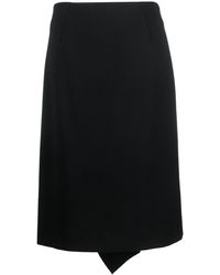 Etro - Ruffle-detailing Wool Blend Skirt - Lyst