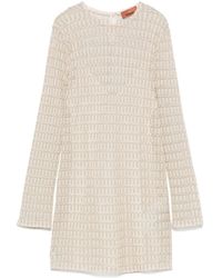 Missoni - オープンニット ミニドレス - Lyst