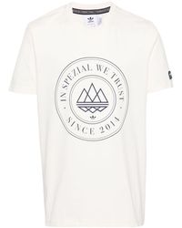 adidas - Logo-print Cotton T-shirt - Lyst