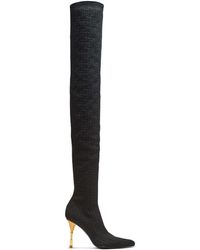 Balmain - Moneta Thigh-high Boots 95 - Lyst