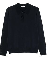 Sandro - Long-Sleeve Polo Shirt - Lyst