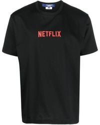 Junya Watanabe - T-Shirt mit "Netflix"-Print - Lyst