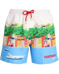 MC2 Saint Barth - Graphic-Print Swim Shorts - Lyst